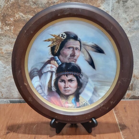 Vague Shadows The Blackfoot Nation Decorative Collector Plate by Perillo Eighth - Picture 16 of 16